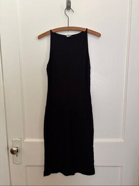 United Colors Of Benetton Black Sleeveless Midi Dress